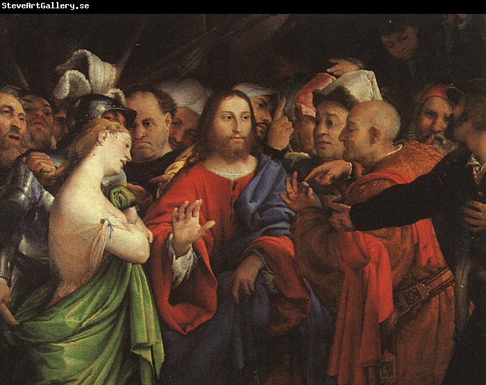 Lorenzo Lotto Christ and the Adulteress